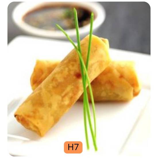 H7. Rouleaux printanier aux légumes /  Vegetarien spring rolls