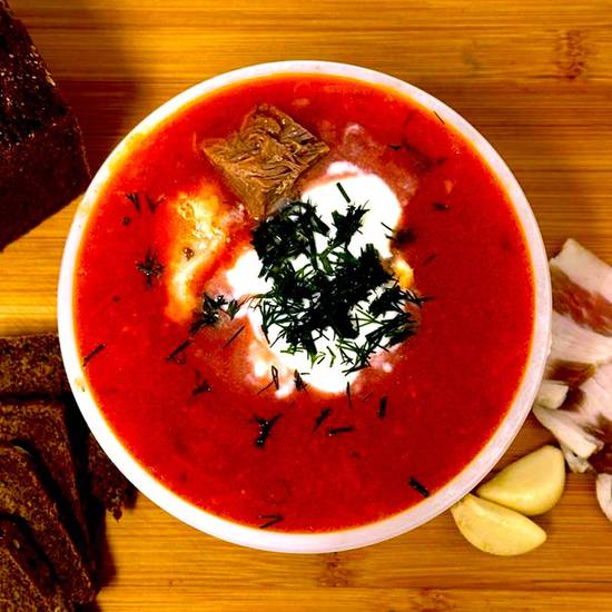 Ukrainian Borscht with meat