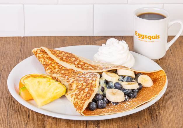 Crepe bleuets et bananes / Blueberry-Banana crepe
