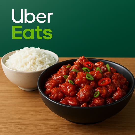 Indo Chinese Combo (Chili Chicken + Rice)