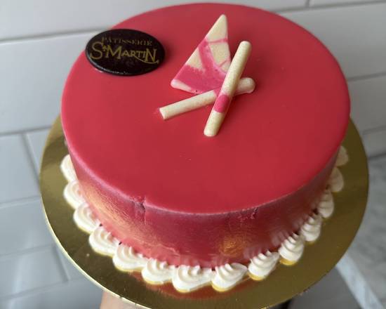 Gateau mousse a la framboise