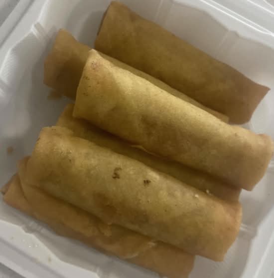 VG1. Deep Fried Veggies Spring Rolls (4 Rolls)