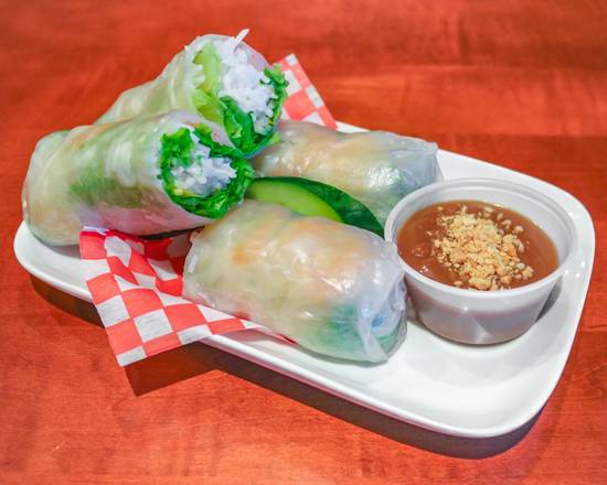 A11.  Shrimp Salad Roll with Satay Sauce