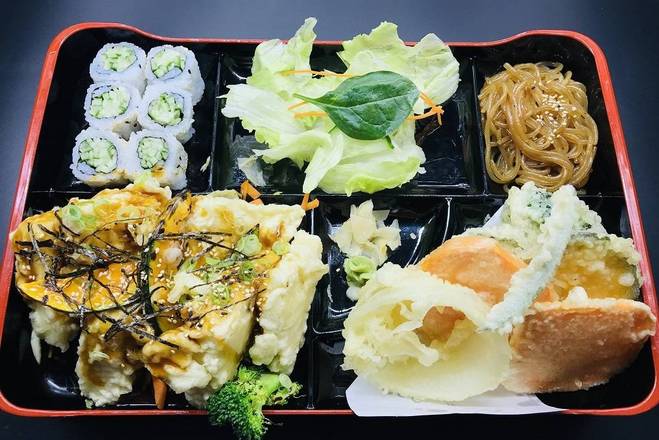 -- Tofu Teriyaki & Vege Tempura Bento