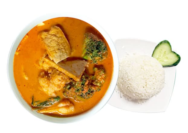Thai Red Curry with Steam Rice