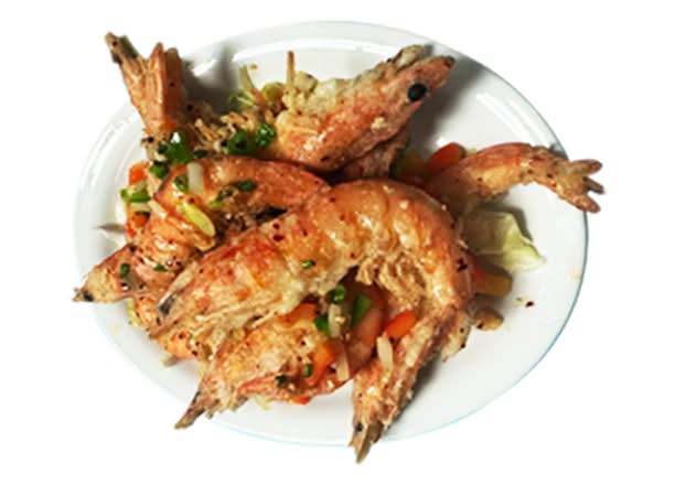 Stir-Fried Shrimp with Salt (Spicy)