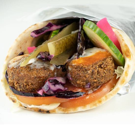 Delicious falafel wrap