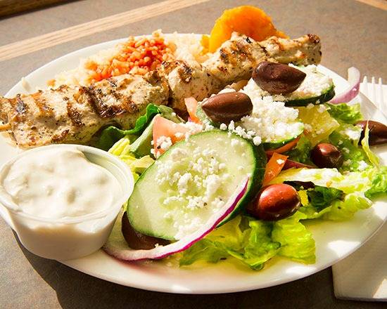 Chicken Souvlaki Plate