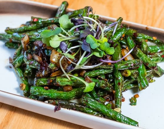 Szechuan Style Green Bean 🌶️ 🌱 (Rice included)