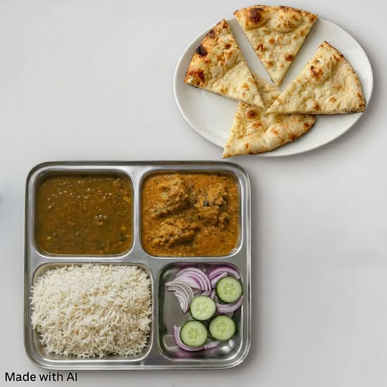 Thali non Végétarien / Non- Vegetarian Thali
