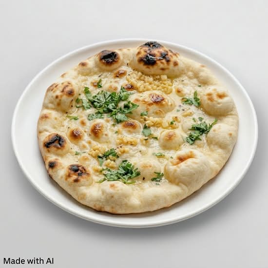 Naan à l'Ail / Garlic Naan