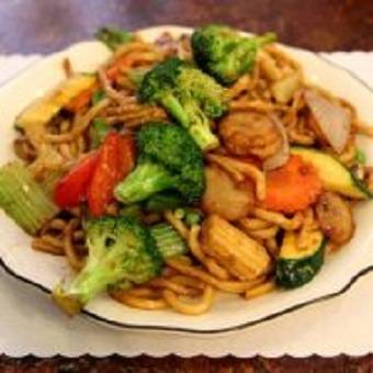 80. Fried Noodles with Mixed Vegetables