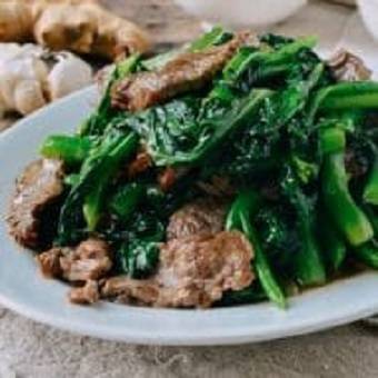 54. Beef and Chinese Broccoli With Fresh Ginger