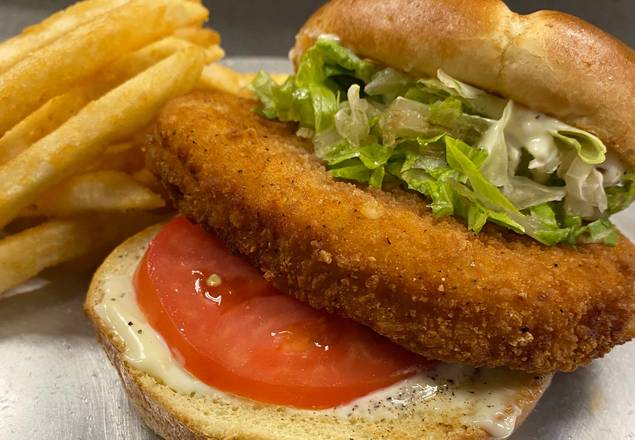 Chicken Burger with Fries