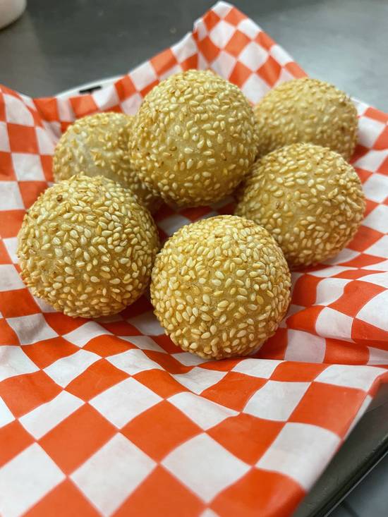 Sesame Balls with Red Bean  (10 piece)