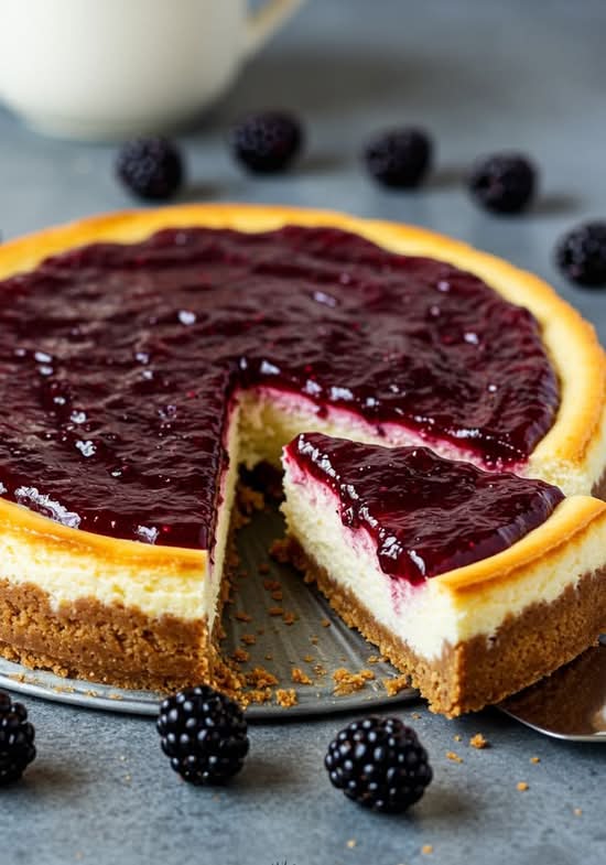 Blueberry cheesecake
