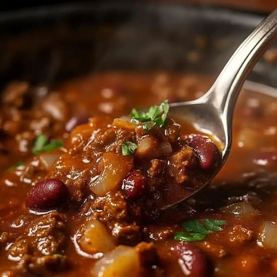 Add : Chill beef and red beans