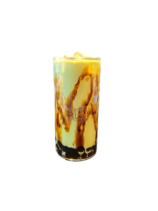 Brown Sugar Dirty Matcha Milk Tea