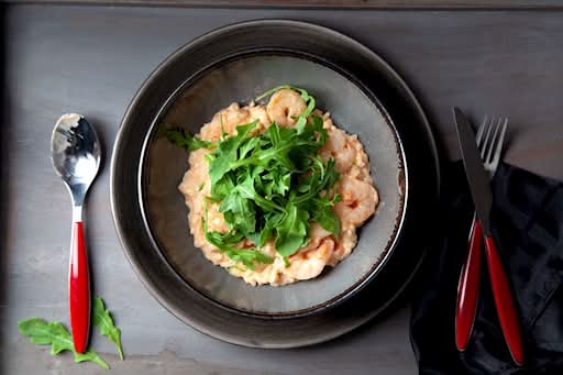 Risotto crevettes et roquette / Shrimp and Arugula Risotto