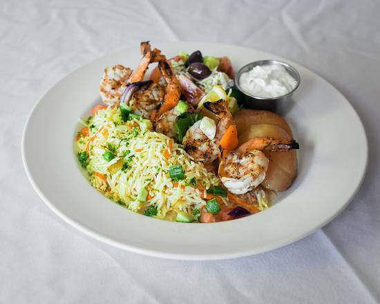 Prawn Souvlaki