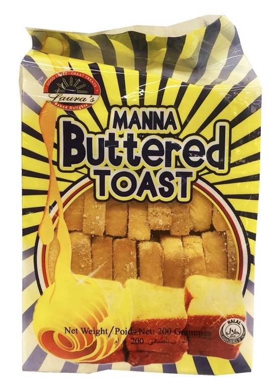 Laura's Manna Buttered Toast