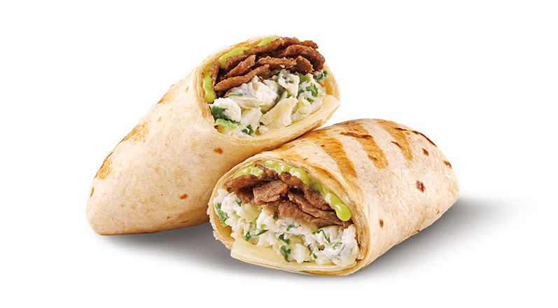 Steak & Egg White Grilled Breakfast Wrap