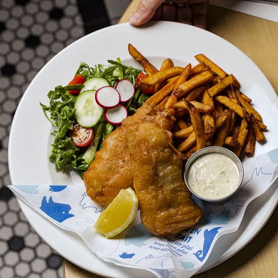 Fish'n chips de morue / Cod Fish and Chips