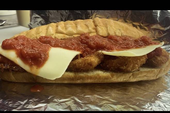 Coconut Shrimp Parm Hero