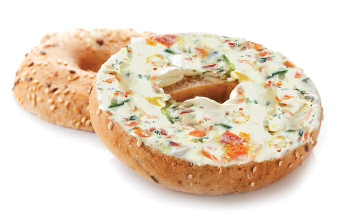 Cream Cheese Bagel and Medium Coffee