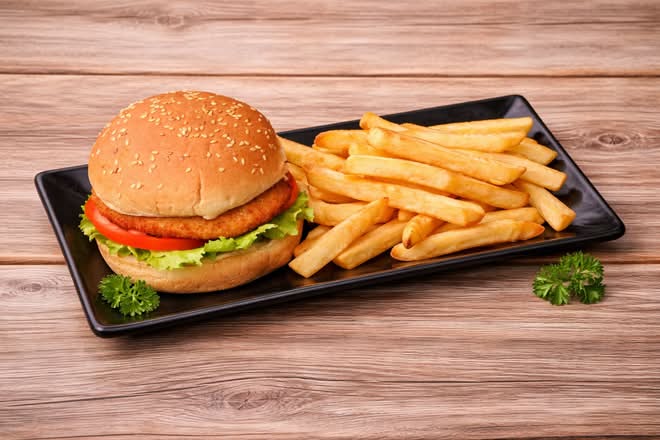 Chicken Burger on a Bun