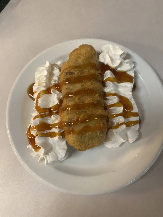 Deepfried Mars Bar W/ Whipped Cream