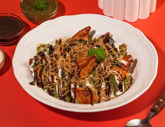 Samosa Chaat-  1 pc