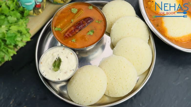 Idli(4PC)-Sambhar-Chutney
