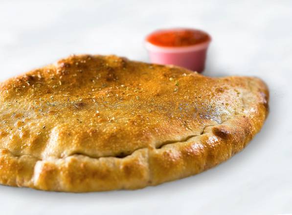 Baked Calzone with Mozzarella Cheese and Pizzaiolo Tomato Sauce