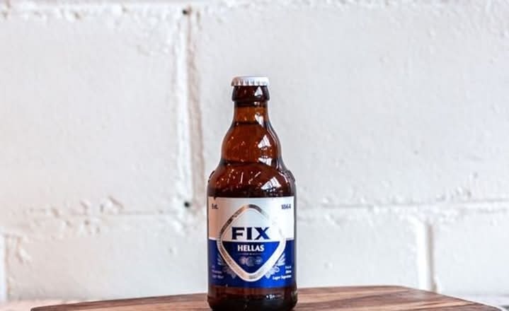Fix Greek Lager, Beer, 330ml (5%25 ABV)