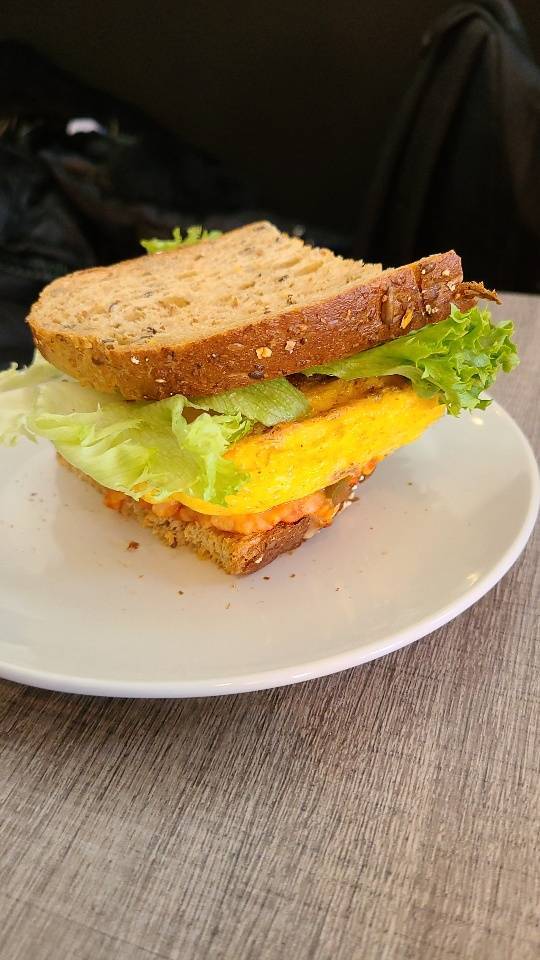 Tomato Basil Breakfast Sandwich