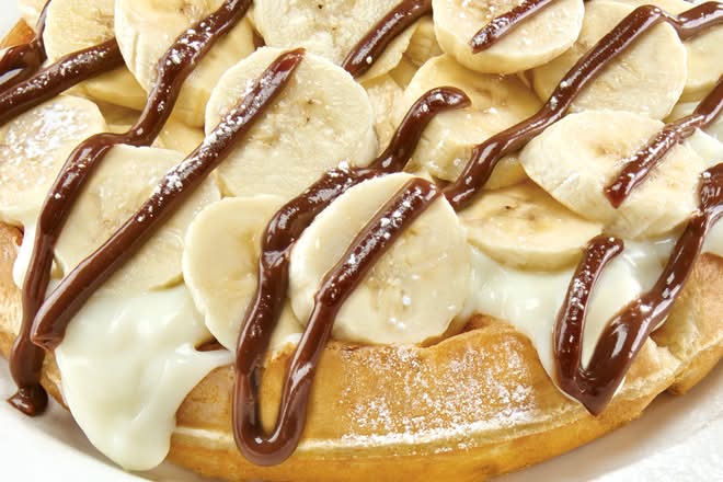 Gaufre aux bananes