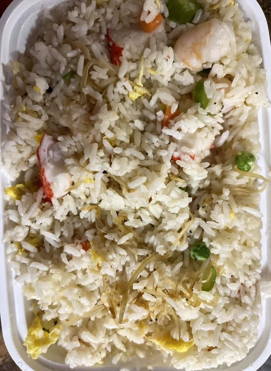 Riz frit aux fruits de mer / Seafood Fried Rice
