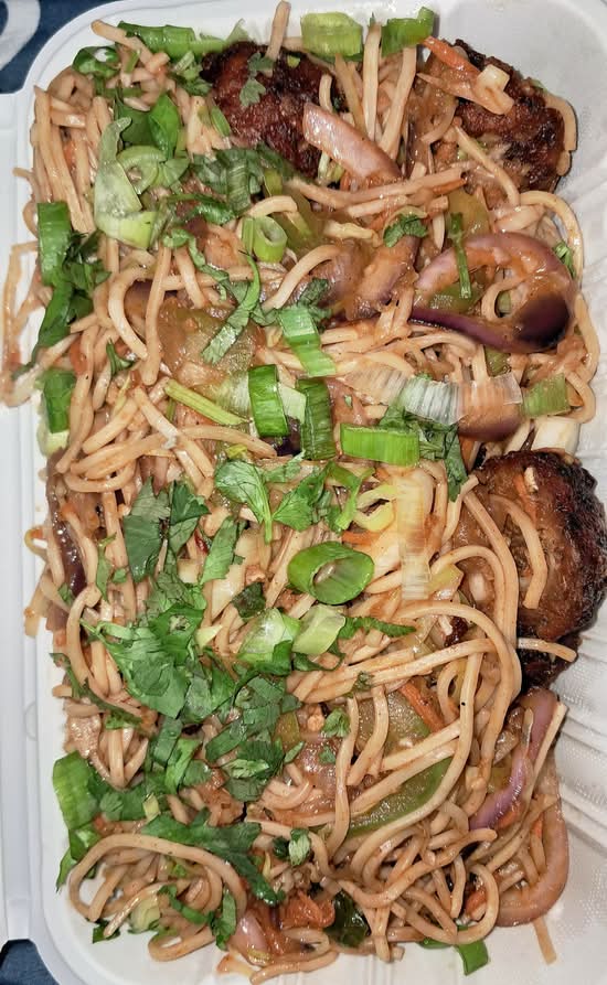 Veg. Fried Rice With Manchurian