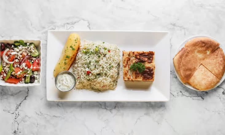 Moussaka with San Marzano Tomato Sauce Platter