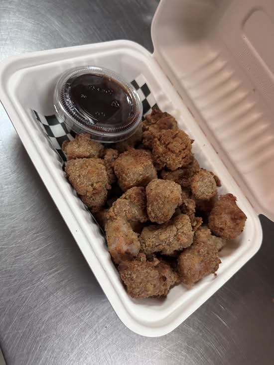 PORK BITES WITH HONEY GARLIC SAUCE