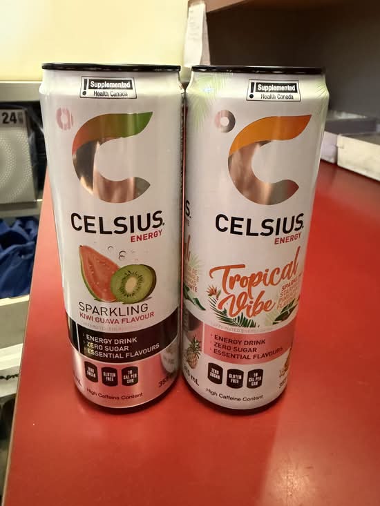 Celsius kiwi guava energy drink