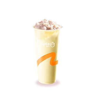 Jasmine Milk Tea with Fresh Taro