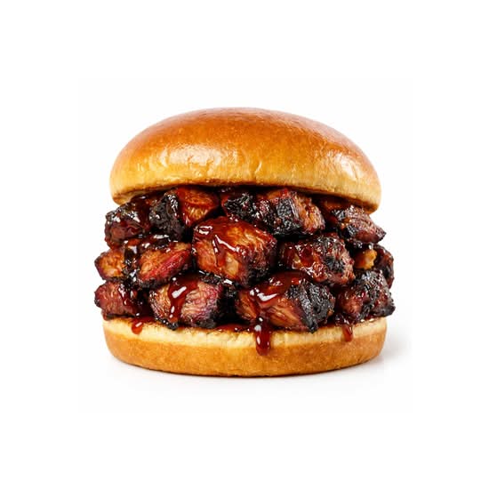 Brisket Burnt Ends Cheese Sandwich