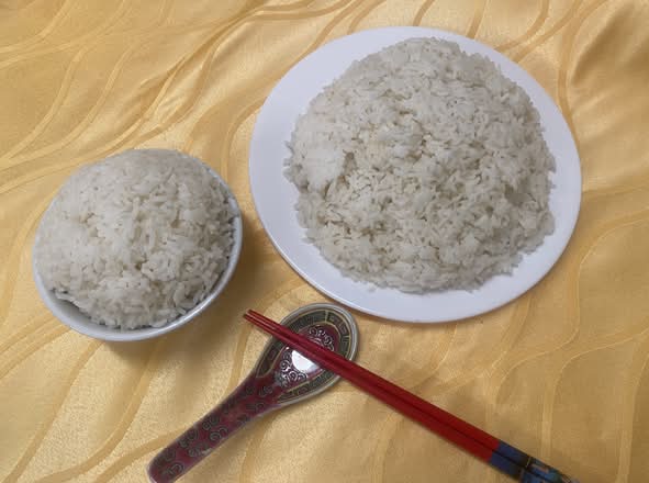 Steamed rice