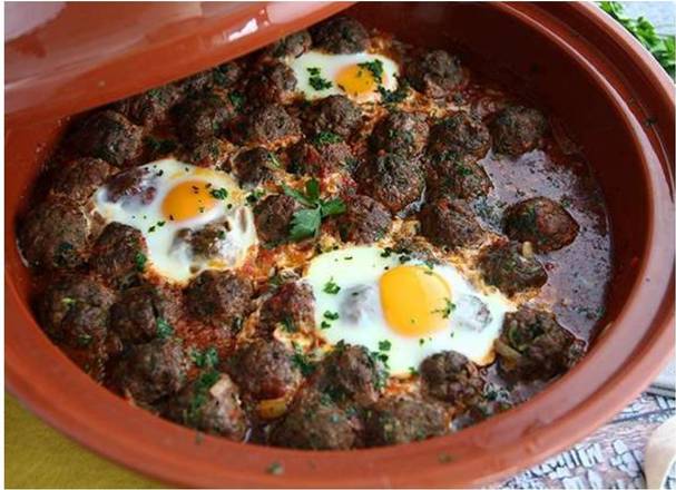 TAJINE BOULETTES DE VIANDE AUX OEUFS