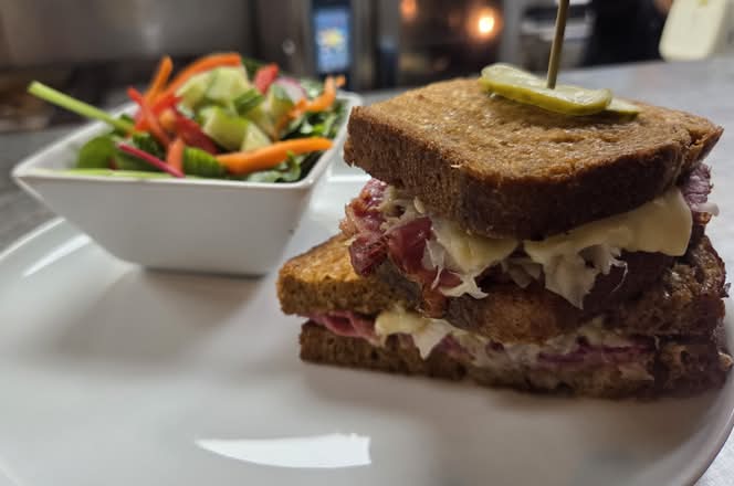 Reuben Sandwich on Rye