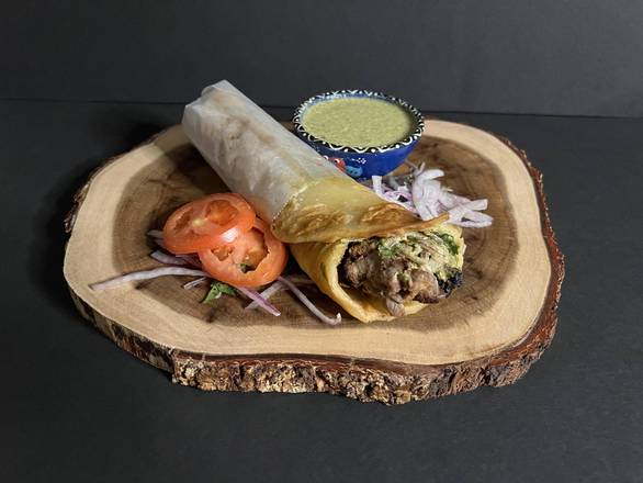 Beef Green Chutney Roll