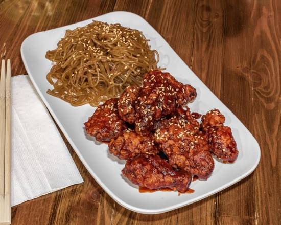 Chicken Wings with Noodle