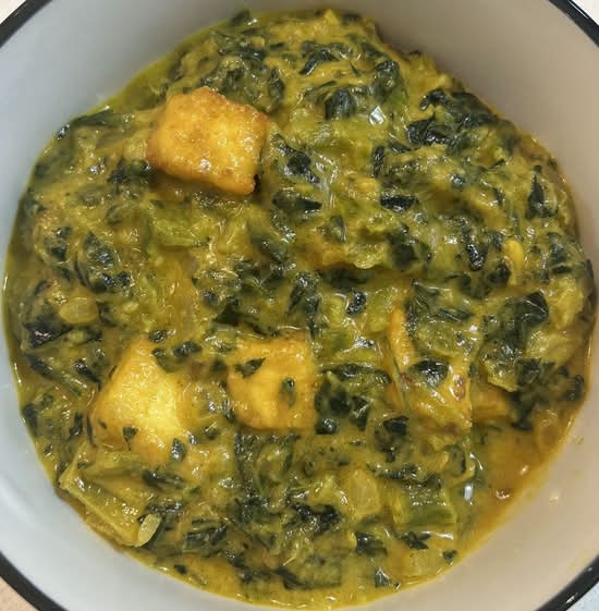 Saag paneer